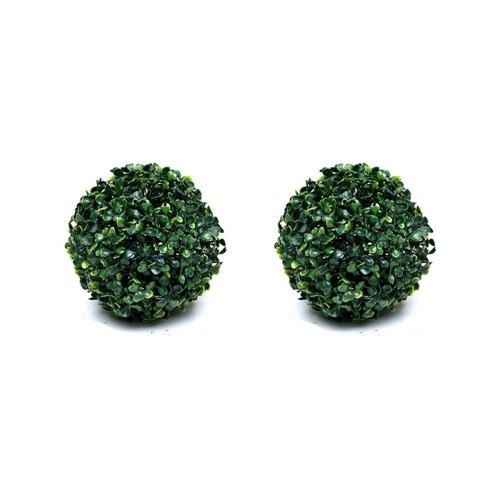 2 Pcs Artificial Plant Topiary Ball Garden Spheres S