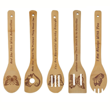 Butterfly Wooden Cooking Spoons Set of 5,Butterfly Kitchen Gift