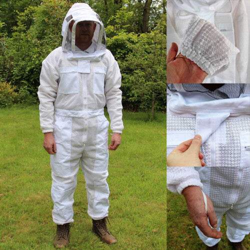 Actiasbee Ventilated Beekeeping Suit with Fencing Veil