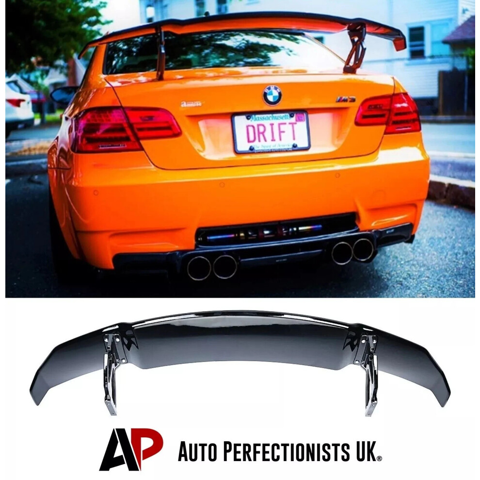 For Bmw M3 E92 3 Gloss Big Racing Drift Spoiler Wing 2004-2012 Black 5061072669057