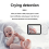 Moniteur pour bébé 3,5 pouces, écran couleur, affichage de la température et du son 7