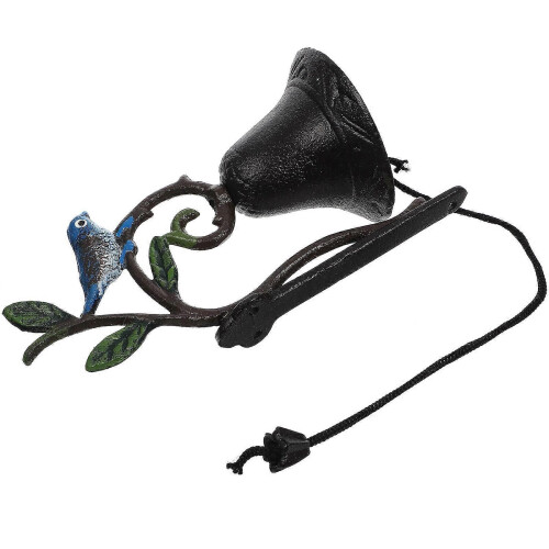 CLOCHE SONNETTE PORTE D'ENTREE support FER - CLOCHE BRONZE N° 11 EUR 60