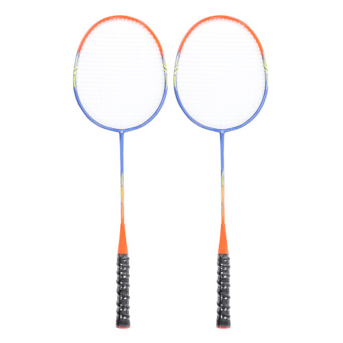 2 Pcs Badminton Racket Ferroalloy One Piece 1