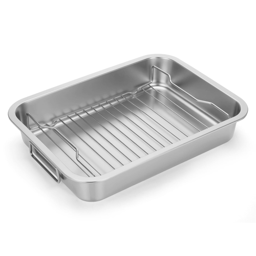 Roasting Pan - Heavy Duty Turkey Baking Broiler 1