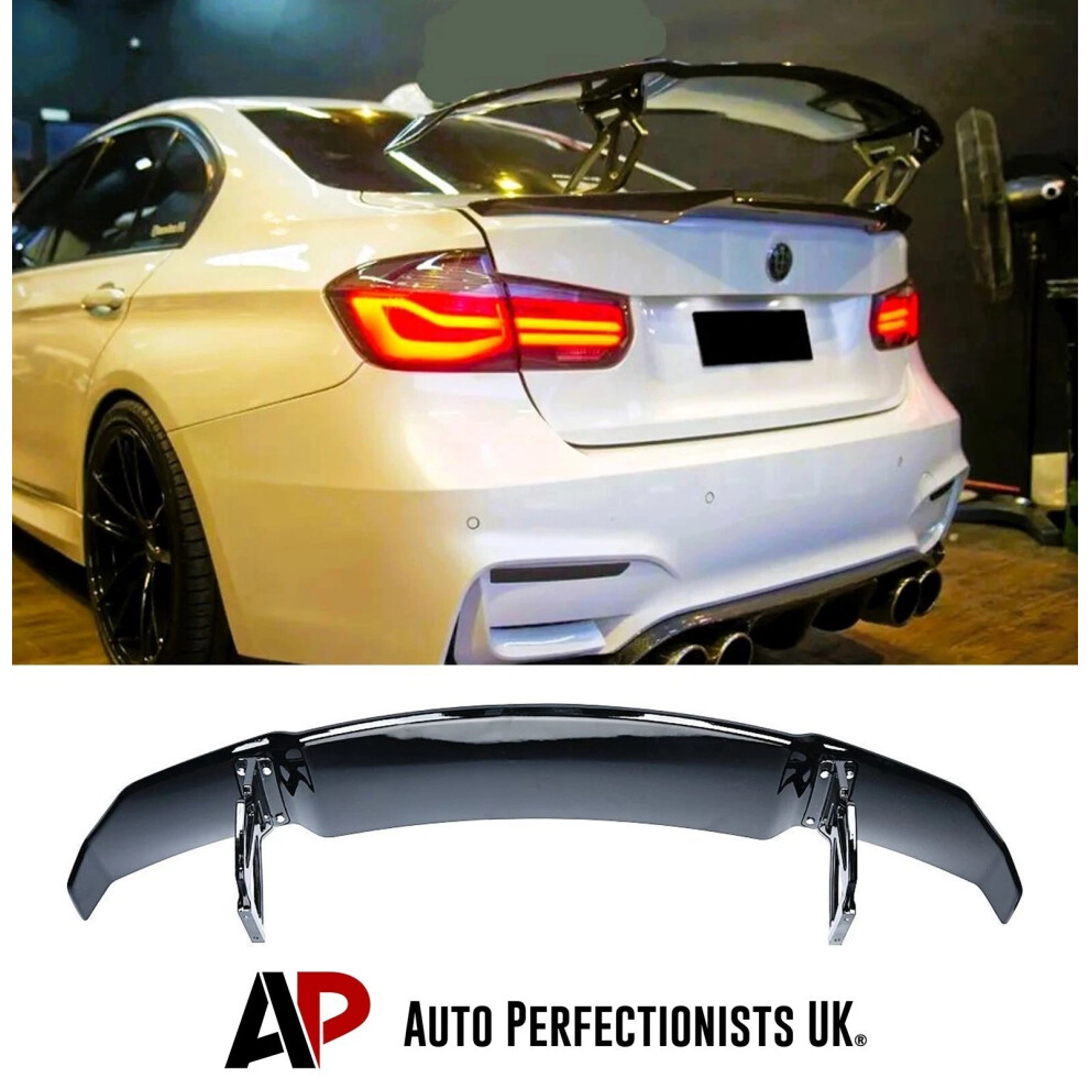 For Bmw M3 F80 3 Series F30 Big Racing Drift Spoiler Wing 2011-2019 Black 5061072669071