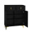 (black) Wardrobe set with shoe bench and cushion 7
