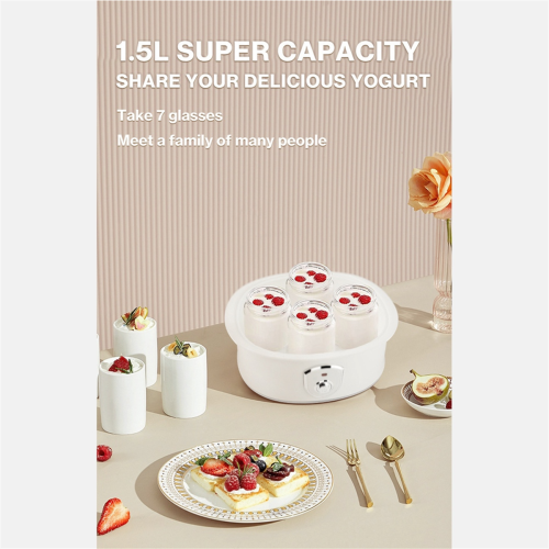 Yogurt Maker with 7 Glass Jars Electric UK Plug 2