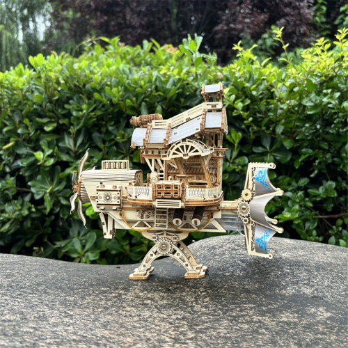 Spaceship Steampunk Mechanical Puzzle Craft Kit, Three-Dimensional DIY Assembly 2