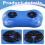 FCC-Certified 2.4G Wireless Remote Controller for Kids' Electric Vehicle (Blue/Black) Replacement Receiver 8