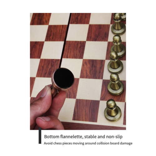 Pièces de boîte d'échecs pliante en métal 2