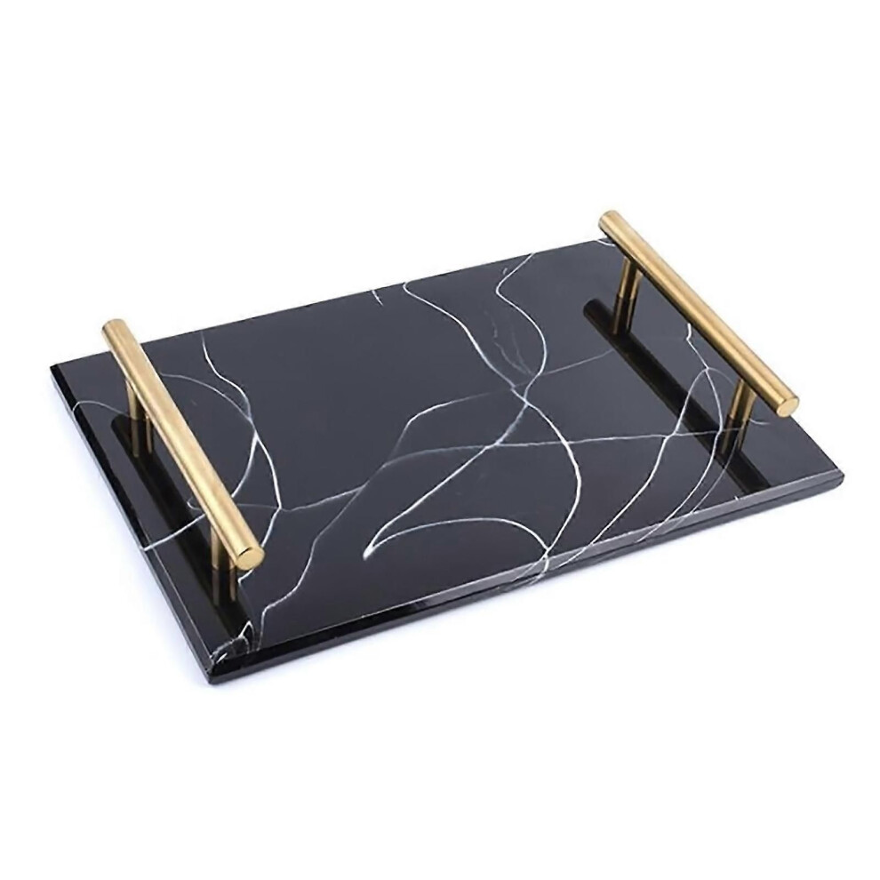 Plateau en résine élégant pour la décoration intérieure, matériau épais, texture stable, difficile à