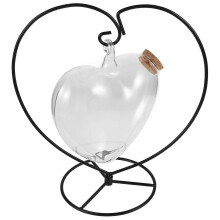 Bouteille à souhaits en forme de cœur, bocaux en verre élégants pour offrir en cadeau, 1 lot
