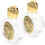 2pcs Portable Glass Holy Water Bottle Embossment Surface Empty Bottle Decorative Container 3