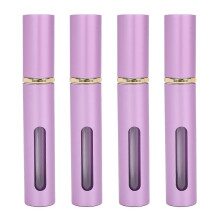 4pcs Glass 10ml Press Perfume Bottle Empty Refillable Portable Perfume Bottle Set