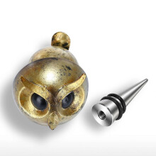 Tooarts Owl Bottle Stopper Iron Material Airtight Seal Decorative Cat Cork Modern Wine Decoration