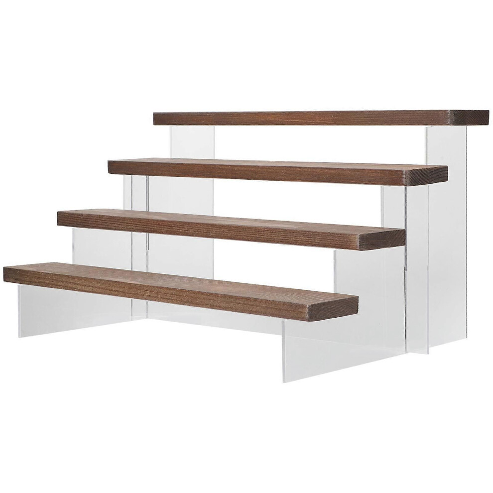 Support de figurines d'action à plusieurs niveaux, étagère en bois acrylique, design simple pour collection,