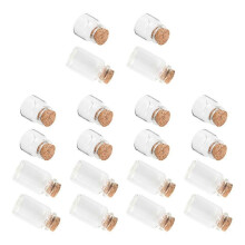 Corked Glass Bottles Wishing Bottles Home Adornment Decoration 20Pcs