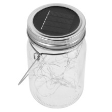 1pc Elegant Jar Solar String Light Beautiful Bottle Lamp Decor