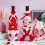 2 PCS Cute Red Bottle Covers for Valentine's Day Celebration 2