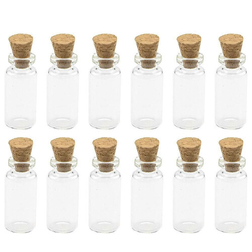 Tiny Bottle Pendant Small Glass Bottle Pendant Wish Box For Diy Projects 100Pcs