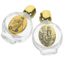 Small Empty Bottles Glass Water Bottle Embossment Empty Bottle Rose Flower Cap Perfume Containers Women