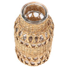Woven Flower Vase Braided Vase Home Decoration Vase Office Space Light Brown 16.00X8.00X8.00CM Interior