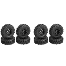 Lot de 8 jantes et pneus 47 x 18 mm pour chenilles Axial SCX24 90081 AXI00001 1/24 RC