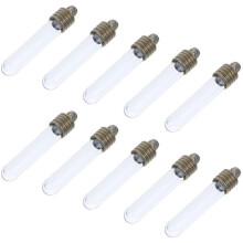 Glass Tiny Bottle Small Bottles With Lids For Friends Glass And Rubber Material 2.70X0.60X0.60CM 10Pcs