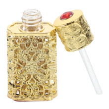 Replacement Perfume Bottle Diy Portable Essential Oil Bottle European Style Alloy Golden 5.30X2.50X1.30CM