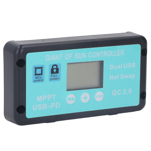 12V 24V MPPT Solar Charge Controller Professional USB PD QC3.0 Solar Panel Regulator with LCD Display 1