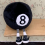 3 bolas de billar negras de peluche, n. 8, para decorar el hogar. 4