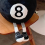 3 bolas de billar negras de peluche, n. 8, para decorar el hogar. 10