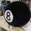 3 bolas de billar negras de peluche, n. 8, para decorar el hogar. 6