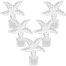 Refillable Glass Perfume Bottle Stopper For Travel Or Home Decor 7.00X5.50X2.00CM Transparent Star Design