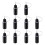 10Pcs Precision Tip Applicator Bottles Black Metal Needle Plastic Bottle 10ML Precision Tip Applicat 1
