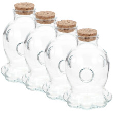 Corked Glass Bottle Diy Design For Baby Shower Decor 4Pcs
