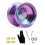 Yoyo professionnel X2 non réactif avec roulements réactifs remplaçables, cordes et 2 gants Yo-Yo, cadeau A 5