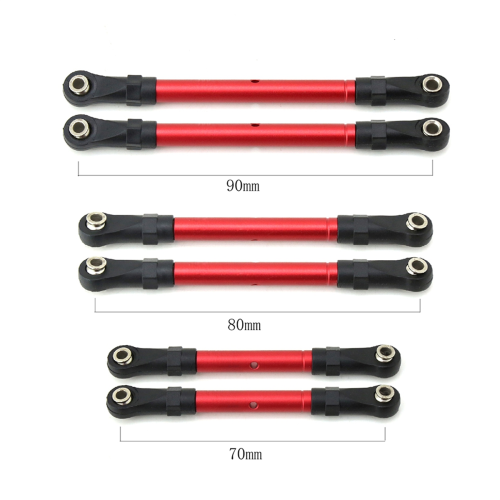 Steering Linkage Pull Rod Tie for Hoss/Slash/ 4WD Red 2