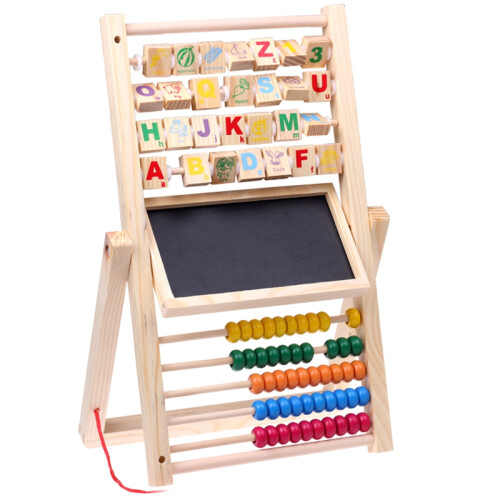 Multi-Function Abacus Learning Frame Wooden Counting Cognitive Board Children Early Education Mathematics 1