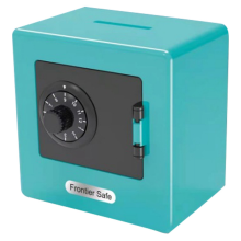 ATM Rotating Password Bank Money Box Cash Coin Saving Boxes Simulation Safe Deposit Toy Children Jewelry,Cyan