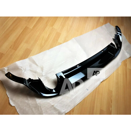 For VW Golf GTD MK7.5 Black Valance Diffuser Spoiler Lip Splitter Kit 1