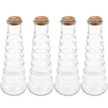 Mini Glass Wishing Bottle Creative Wishing Bottles For Baby Shower Decor 4Pcs