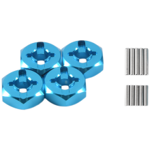 Aluminiowy adapter sześciokątny do piasty koła 12 mm, do modyfikacji części zamiennych do modelu 144001 1/14 RC Car, niebieski
