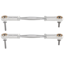 Biellette de direction en métal CNC pour voiture télécommandée BAHA ROVAN KM BAJA 5B 5T 5SC 1/5, pièces détachées, argent