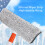3-Section Window Squeegee Kit with Extension Pole for Car and High Windows 12