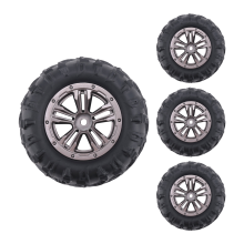 4Pcs 80mm Wheel Tire Tyre for Xinlehong Q901 Q902 Q903 9130 9136 9137 9138 1/16 RC Car Upgrade Parts,1