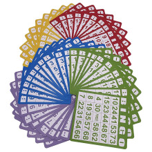 Juego de bingo de lujo con jaula de 6 pulgadas, tablero maestro, 75 bolas de colores, 50 cartones y 300 fichas.