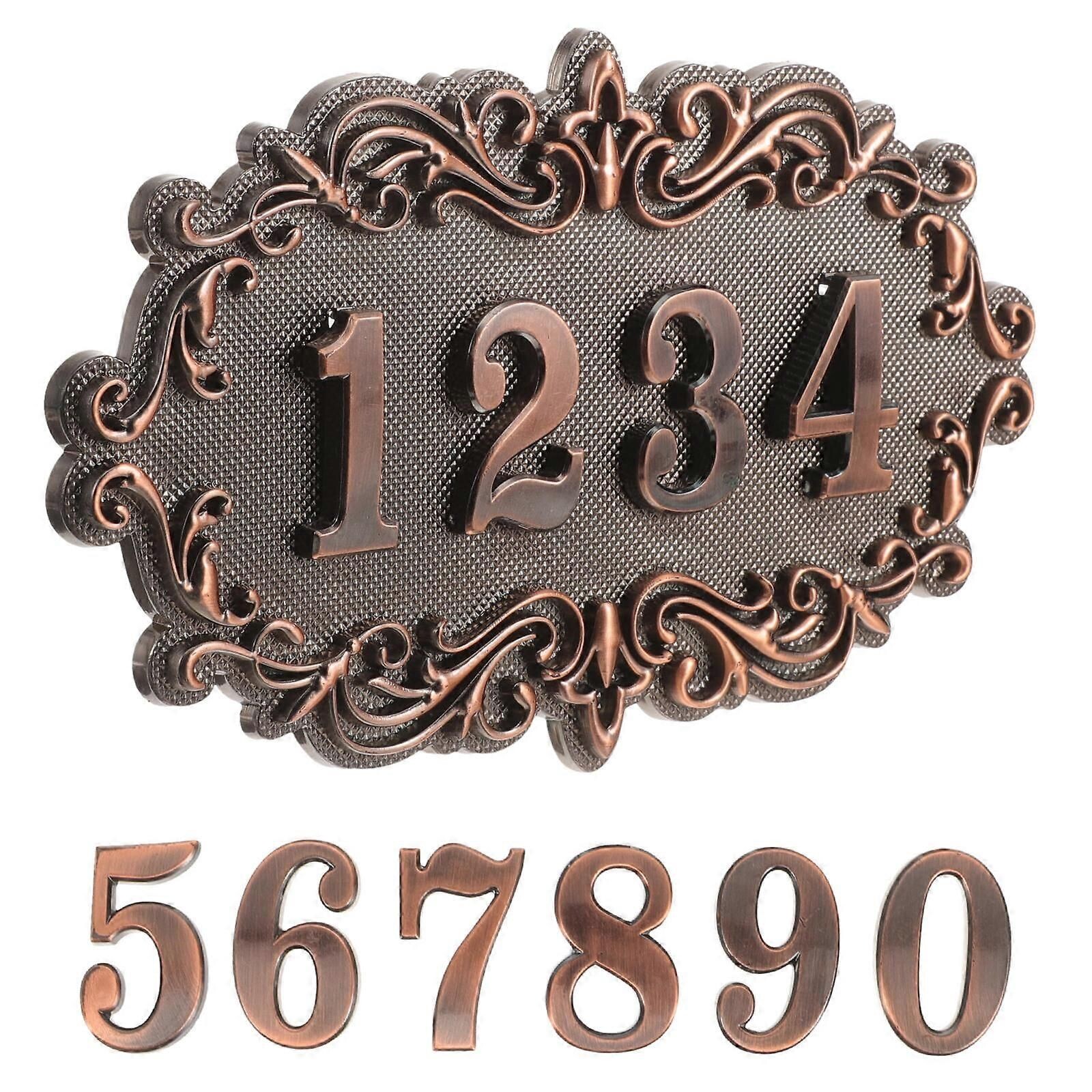 Plaque de porte numéro 1 ensemble signe d'adresse numéro de boîte aux ...