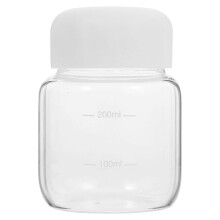 Glass Water Bottle Clear Small Water Bottle Juice Bottle for Milk Coffee