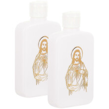 2pcs Holy Water Bottles Catholic Christian Holy Water Bottle Container Empty Water Bottles(100ml)